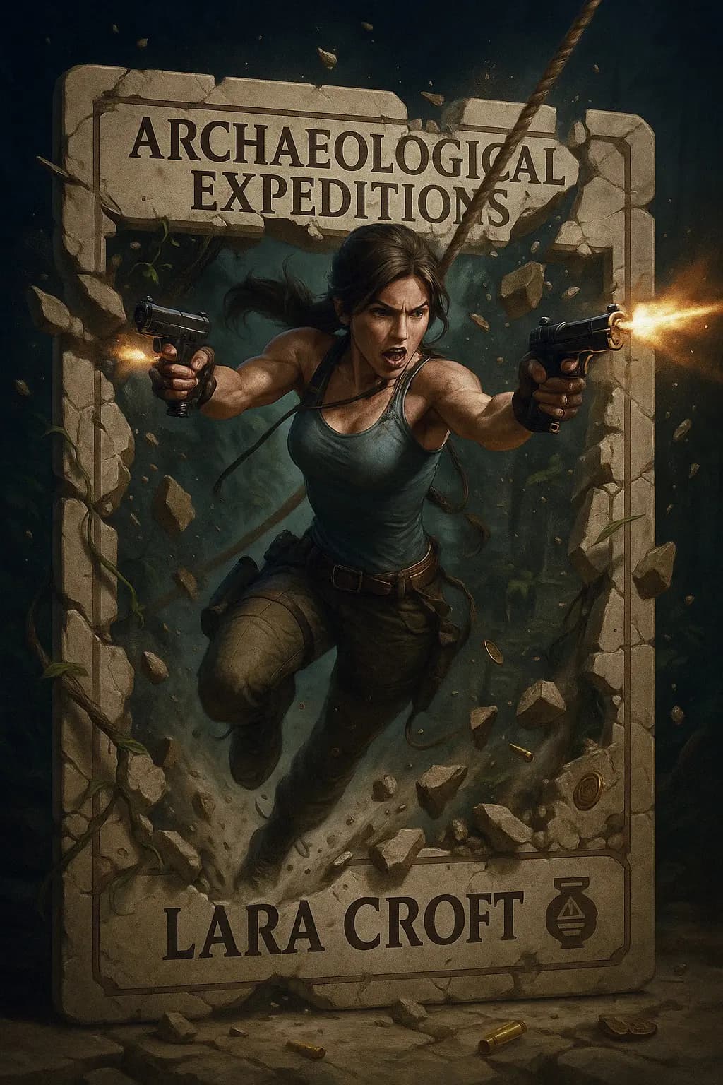 Lara Croft trading card